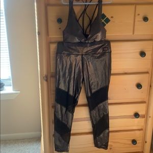 Pink bra and legging set